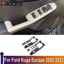 Хромированная передняя фара для Ford Kuga Escape 2017 2018 2019, противотуманная фара, рамка, отделка противотуманная, автомобильные аксессуары 2024 - купить недорого