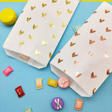 Bolsas de papel Kraft con puntos para comida, tarjetas de felicitación, invitación, fiesta de cumpleaños, boda, regalo, 25 uds. 2024 - compra barato