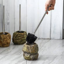 Peines de cerámica para lavado de piedras, cepillo de baño, accesorios de escobilla, escobillero, wc, toiletborstel, badezimmer 2024 - compra barato