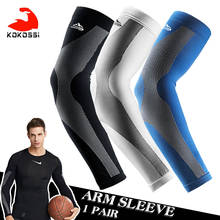 KoKossi 2PCS UV Protect Cycling Arm Sleeve Warmer Bike Bicycle Basketball Running Arm Sleeves Men Sports Arm Leg Warmers Cover 2024 - buy cheap