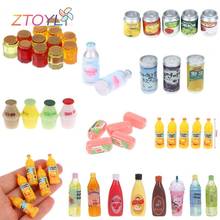 3/4/5pcs Mini Simulation Jam Bottle Honey Pot 1/12 Dollhouse Miniature Home Decorations Accessories Doll House Miniature Toys 2024 - buy cheap