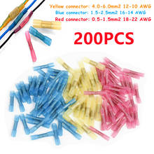 200/100pcs Electrical Heat Shrink Butt Crimp Terminals Waterproof Fully Insulated Seal Wire Connectors AWG 22-10 Cable Terminal 2024 - buy cheap