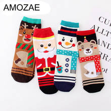 4 пар/лот 2021 высокое качество рождественские носки harajuku Повседневные носки с принтом снеговика женские Meias милые Sokken женские носки оптом 2024 - купить недорого