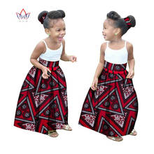 Roupas africanas de verão crianças moda personalizada saia longa estampa africana roupas femininas saia casual festa wyt34 2024 - compre barato