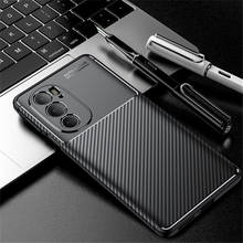 Матовая задняя крышка из углеродного волокна для Motorola Edge 30 Pro, чехлы для Moto Edge30 30Pro, 6,7 дюйма, зеркальная камера, защитный силиконовый чехол для телефона