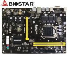 Placa-mãe para desktop original biostar TB250-BTC 4 lga 1151 32gb 6 pci-e b250 2024 - compre barato