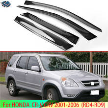 Para HONDA CRV CR-V 2001-2006 (RD4-RD9) Exterior de plástico visera ventilación tonos ventana protector de lluvia y sol Deflector 4 Uds 2024 - compra barato