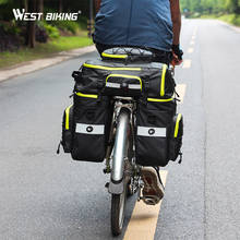 WEST BIKING Waterproof 3 in 1 Cycling Backpack Handbag Trunk Bags for Bicycle Carrier Bag 75L MTB Bike Travel Rear Seat Bags 2024 - buy cheap