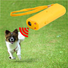 Dog Training Stop Barking LED Ultrasonic Repeller Pet Dog Training Ultrasonic Trainer With LED Flashlight Dog Trainings Supplies 2024 - buy cheap
