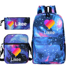 Sac A Dos Likee Video App Mochila Feminina 3 PCS/set Mochila LIKEE Backpack School Bags for Teenage Girls Causal Bag Russia Type 2024 - buy cheap