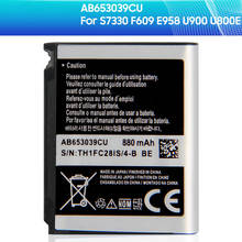SAMSUNG оригинальная запасная батарея AB653039CE AB653039CU для Samsung S7330 F609 E958 U900 U800E аутентичная батарея для телефона 880 мАч 2024 - купить недорого
