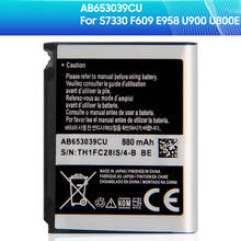 Replacement Battery AB653039CE AB653039CU For Samsung S7330 F609 E958 U900 U800E Phone Battery 880mAh 2024 - buy cheap