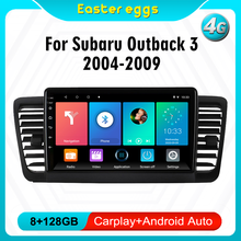 Sistema multimídia para autos, 2 din, com rádio, reprodutor de vídeo e navegação gps, android 8.1, para subaru outback 3, legacy 4, 2004 a 2009 2024 - compre barato