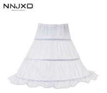 Новая официальная детская юбка с 3 кольцами, Нижняя юбка из кринолина, свадебные аксессуары для девочек, бальное платье с эластичной талией 2024 - купить недорого