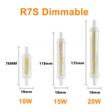 Bombilla LED R7S, 78mm, 118mm, 135mm, 10w, 15w, 20w, SMD 2835, lámpara LED, luz de maíz de 220V, ahorro de energía, reemplazo de luz halógena 2024 - compra barato