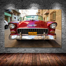 Retro Car Chevrolets Nomad V8 Front Red Metallic Vintage Vehicle Wall Art Picture Canvas Posters and Prints For Living Room 2024 - buy cheap