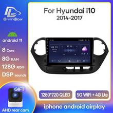 Prelingcar android 10 dsp para hyundai i10 2014 15 16 17 rádio do carro reprodutor de vídeo multimídia navegação gps nenhum 2 din dvd octa-core 2024 - compre barato