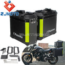2x Motorcycle Side Boxes Cases Luggage Pannier Cargo Bags Saddlebag Universal For Honda Suzuki Yamaha BMW Tiger 800/1200 2024 - buy cheap