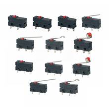 5Pcs Mini Micro Limit Switch NO NC 3 Pins PCB Terminals SPDT 5A 125V 250V 29mm Roller Arc lever Snap Action Push Microswitches 2024 - купить недорого