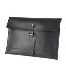 man woman pu leather multifunction office documents bags A4 paper file pouch envelope bag meeting conference travel handbag 2024 - buy cheap