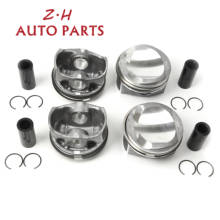 Pistones y juego de anillos de 82,51 + 0,5 MM para Audi, modelos 06H, 107, 065BS, A3, A4, A5, TT, VW, CC, Passat B7, Skoda 1,8, TFSI, CDAA y CDAB 2024 - compra barato