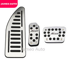 Jameo-Pedal de freno de coche, acelerador de Gas, cubierta de almohadilla para nuevo Ford Fiesta MK7 2009-2017, accesorios, 1 Juego 2024 - compra barato