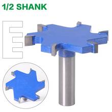 1pc 1/2" Shank 6 Edge T Type Groove Slotting Cutter Woodworking Tool Router Bits For Wood Industrial Grade Milling Cutter 2024 - buy cheap