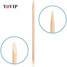 10Pcs/set Wood Sticks Cuticle Pusher Cuticle Remover For Nail Skin Remover Nails Tools Angled Double Sided Orange Stick  11.5cm 2024 - buy cheap