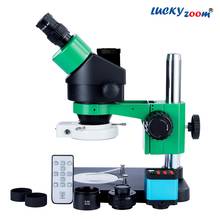 Professional Simul Focal Trinocular Stereo Microscope 2021 Black Green Binocular Trinocular Microscope Soldering Microscopio 2024 - buy cheap