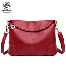 Red Leather Crossbody Bags For Women Bag High Quality PU Bucket Bag Women Shoulder Bag Sac a Main Femme Female Messenger Bag 2024 - buy cheap