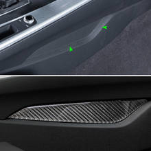 Real Carbon Fiber Car Center Gear Shift Control Panel Stall Side Cover Trim For Audi A4 B9 A4L 2017 2018 2024 - buy cheap