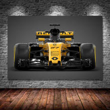 Supercar Formula F1 Renaults RS17 Front View Racing Sport Car Wall Art Posters and Prints Canvas Paintings For Home Decor 2024 - buy cheap