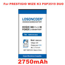 LOSONCOER 2750 mAh PSP3519 DUO baterías para Prestigio zabio K3 3519 PSP3519DUO PSP3519 PSP 3519 DUO de la batería del teléfono móvil 2024 - compra barato