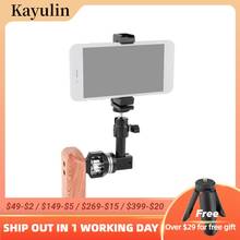Kayulin Smartphone Clip + Ball Head Peapod Holder With Arri Rosette Wooden Handle Grip For Universal Cell phone tablet PC 2024 - buy cheap