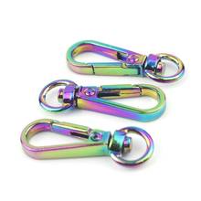 1 pcs Colorful Metal Swivel Eye Snap Hook Trigger Lobster push gate Hook Clasp Clip for Leather Craft Bag Strap Belt Webbing 2024 - buy cheap