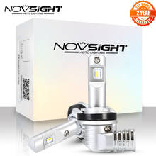 Novsight-farol de carro led h4 h7 h11 h16jp 9005 9006 9012 d1s p13 psx24w psx26w 50w 10000lm 6500k, luz de neblina com design 1:1 2024 - compre barato