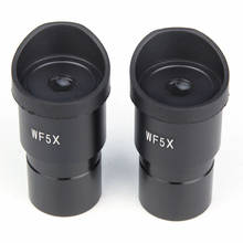 Óculo grande angular wf5x 20mm com copos, 2 peças wf5x para microscópio estéreo com tamanho de montagem 30mm 2024 - compre barato