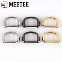 Meetee 4/10pcs 19/25mm Metal D Ring Buckle Fixing Screw Ring Bag Stap Hook Clasp DIY Luggage D Buckle Hardware Accessories BF720 2024 - buy cheap