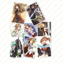 8 pcs/lot Anime Sword art online Posters toy 8 different SAO Paintings Wall Picture embossed Poster Toy 2024 - buy cheap