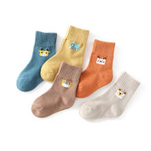 5Pair Spring Baby Socks Newborn Cotton Boys Girls Cute Ribbed Toddler Socks Baby Accessories 1-12 Years Kids Socks 2024 - buy cheap