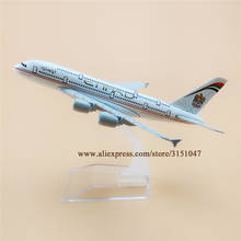 NEW 16cm Air Etihad Airbus A380 380 Airlines Airplane Model Plane Model Alloy Metal Aircraft Diecast Toy Kids Gift 2024 - buy cheap