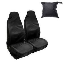 Capa de assento de carro à prova d'água, 2 peças universal, reforçado, de nylon, preto, 132*54 cm/52*21 polegadas 2024 - compre barato