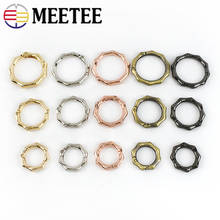 Meetee 5pcs 20/25/32/38mm Opening Spring Coil Metal O Ring Connection Buckles Open Ring Bags Hardware Spring Buckle Accessories 2024 - buy cheap