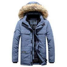 Mens Winter Jacket Plus Size 5XL 6XL Parkas Men Thick Cotton Multi-pocket hooded Casual Outwear Coat Male Parkas Hombre Invierno 2024 - buy cheap