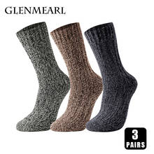 3 Pairs Merino Wool Socks for Men Super Thick Warm Snow Winter Sock High Quality Casual Outdoor Male's Soft Women Middle Socks 2024 - buy cheap