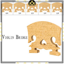 Puente de arce tridicional para violín, puente barroco con forma de corazón al revés, dimensiones 4/4, 3/4, 1/2, 1/4, 1/8, 1 unidad 2024 - compra barato