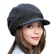 Chapéu de boina de inverno chapéu de boina de retalhos chapéu de boina de inverno de outono 2024 - compre barato