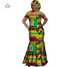 2021 verão vestidos africanos para as mulheres vestidos livres cachecol áfrica roupas dashiki o-neck splice vestidos de festa longos wy3600 2024 - compre barato