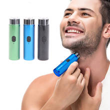 Portable Mini Electric Shaver Washable Beard Trimmer Men Shaver Razor USB Travel 2024 - compre barato
