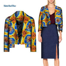 Trajes informales con estampado africano para mujer, ropa Sexy Bazin Riche Dashiki, Blazer de manga larga, abrigo de algodón, WY8474, verano 2021 2024 - compra barato